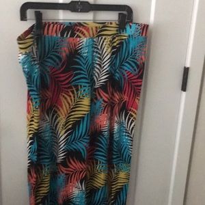 French Laundry Hawaiian Print Maxi Skirt